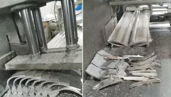 【浙江】一共采購我司4臺(tái)鋁型材切割機(jī),期間克服裝夾問題