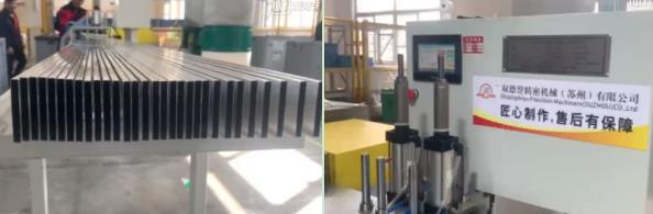 薄壁鋁型材切割使用全自動切鋁機(jī)SDY-QFW400一次性切30支料