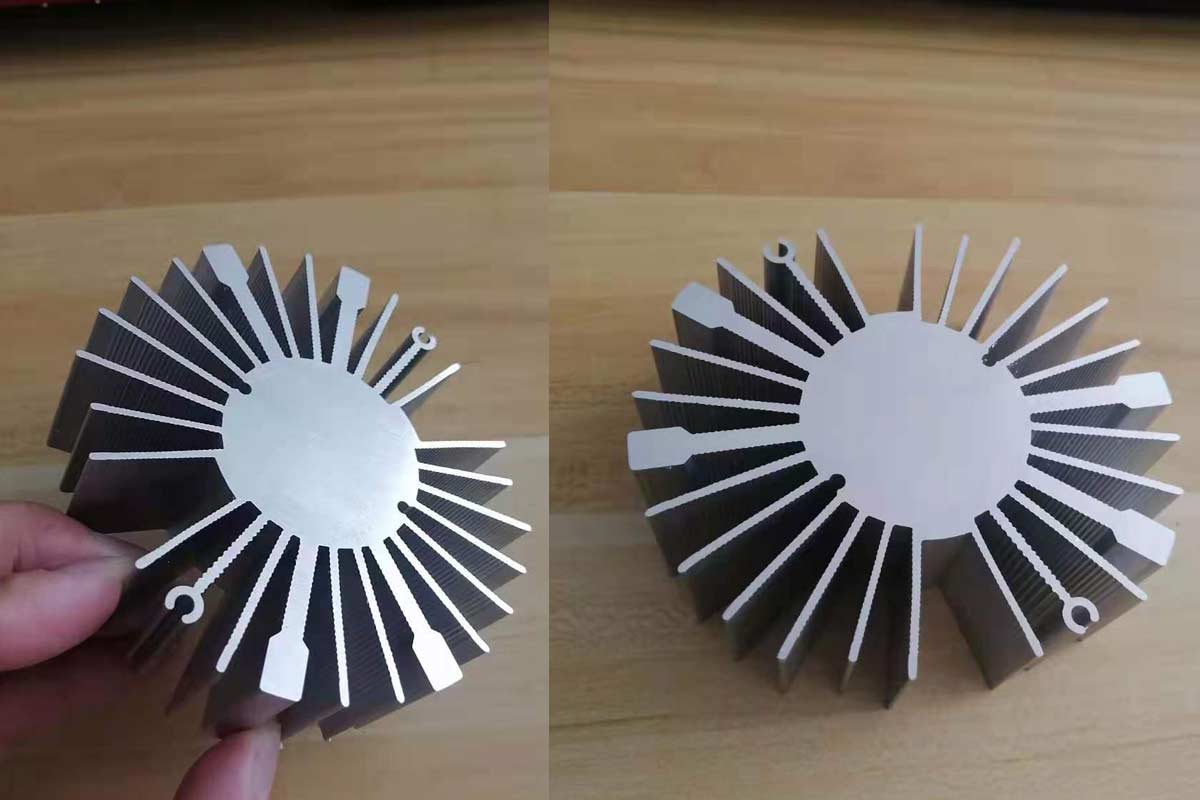 太陽(yáng)花試切太漂亮,客戶當(dāng)場(chǎng)訂購(gòu)型材切割機(jī)SDY-Q450