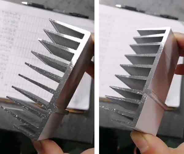 分離式散熱器型材切割機450無毛刺,光亮平整,精度高